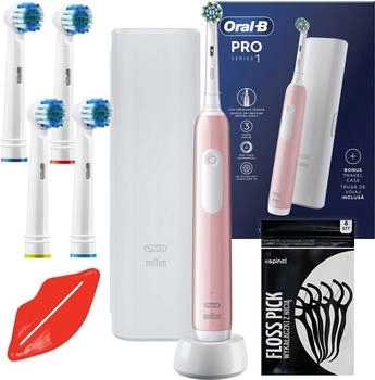 Oral-B Pro Series 1 Set pink + Ersatzaufs&auml;tze 4 Stk.