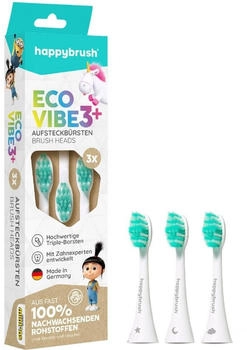 happybrush Ecovibe 3+ Agnes Aufsteckbürsten 3 Stk.