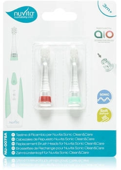 Nuvita Babies Sonic Clean&Care 3 m+ 2 pc red/green 3 m+ 2 pc