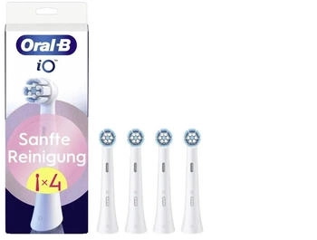 Oral-B iO Sanfte Reinigung Aufsteckbürsten weiß 4 Stk. – Optimale Zahnreinigung durch fortschrittliche Technologie