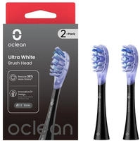 Oclean Ultra white B&uuml;rstenk&ouml;pfe, 2er Set, Schwarz 1 St&uuml;ck
