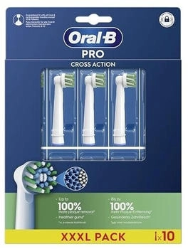 Oral-B Pro Cross Action Toothbrush Heads 10 white