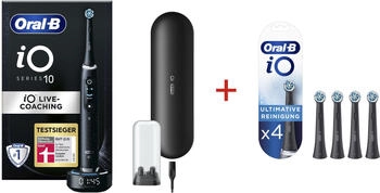 Oral-B iO Series 10 Cosmic Black + iO Ultimative Reinigung Aufsteckb&uuml;rsten 4 Stk.