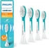 Philips Sonicare For Kids, Original Ersatzbürstenköpfe für Kinder ab 7 Jahren, 4er-Pack, HX6044/90