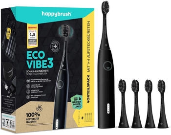 happybrush Eco Vibe 3 Starterkit all black