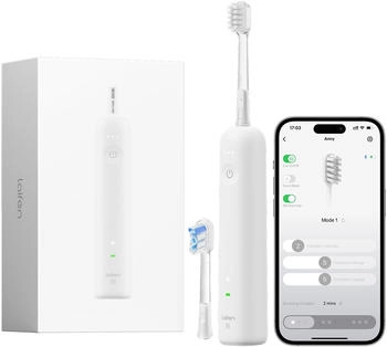 Laifen Wave Spezial Elektrische Zahnb&uuml;rste, Oszillation & Vibration Schallzahnb&uuml;rste f&uuml;r Erwachsene mit App, 2 B&uuml;rstenk&ouml;pfe (Wei&szlig;)