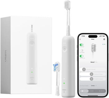 Laifen Wave Spezial Elektrische Zahnb&uuml;rste, Oszillation & Vibration Schallzahnb&uuml;rste f&uuml;r Erwachsene mit App, 2 B&uuml;rstenk&ouml;pfe (Grau)