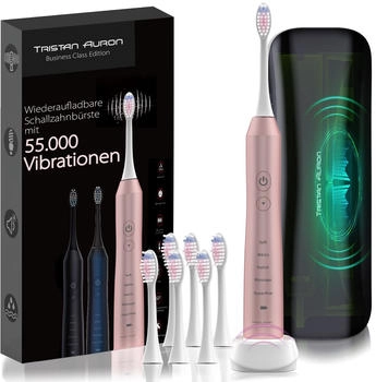 Tristan Auron Business Class UV-Case 6 B&uuml;rstenk&ouml;pfe pink