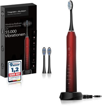 Tristan Auron Business Class mit 2 B&uuml;rstenk&ouml;pfe rot