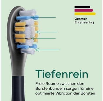 Beurer SC 50 Aufsteckbürsten Premium Plaque Eraser schwarz 4 Stk. – Gründliche Plaqueentfernung für ein strahlendes Lächeln