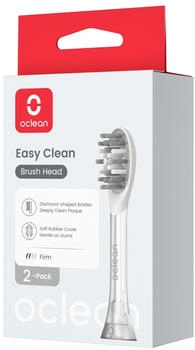 Oclean B&uuml;rstenkopf Easy Clean 2er Pack, Grau 2 St