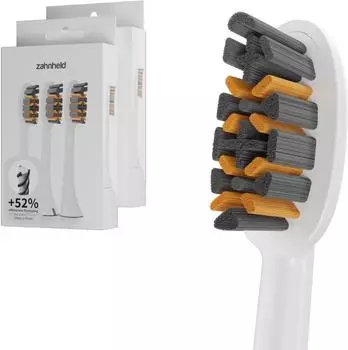 Zahnheld B&uuml;rstenkopf Pro X-Clean wei&szlig; (6 St&uuml;ck) - effektive Zahnreinigung 2 St Zahnb&uuml;rste
