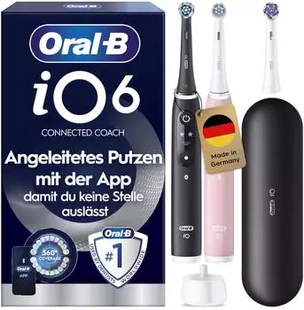 Oral-B iO Series 6 Duo Black Lava/Pink Sand + Etui