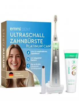 emmi-dent Ultraschallzahnbürste Platinum CAM 1 St Zahnbürste