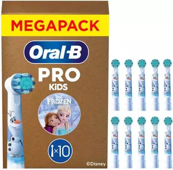 Oral-B Aufsteckbürsten Pro Kids 3+ Disney Frozen, Weiß, 10 Stück