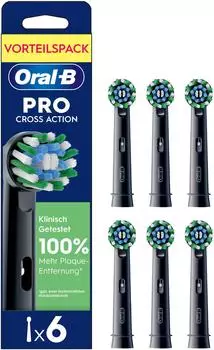 Oral-B Aufsteckb&uuml;rsten Pro CrossAction schwarz