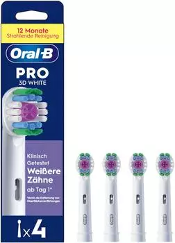 Oral-B Pro 3DWhite Aufsteckb&uuml;rsten wei&szlig;