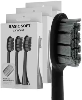 Zahnheld Bürstenkopf Basic Soft schwarz (9 Stück)