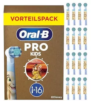 Oral-B Pro Kids 3+ Aufsteckbürsten König der Löwen (16 Stk.)