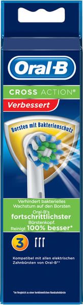 Oral-B CrossAction Bakterienschutz Ersatzbürsten (3 Stk.) Test TOP Angebote  ab 8,79 € (Juli 2023)
