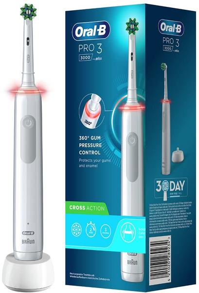 Oral-B Pro 3 3000 Cross Action White