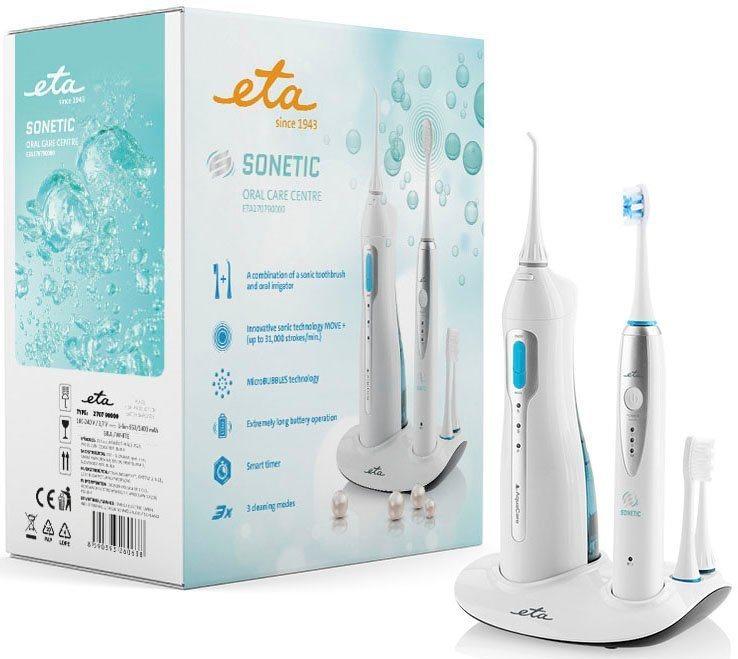 ETA ETA270790000, Elektrische Zahnbürste, Ultraschall-Zahnbürste Blau,  Edelstahl, Weiß Test ❤️ Testbericht.de März 2022