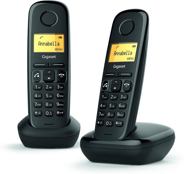 Gigaset A270 Duo DECT-Telefon Anrufer-Identifikation Schwarz