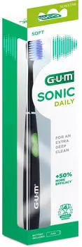 G.U.M Sonic Daily Schallzahnb&uuml;rste soft schwarz