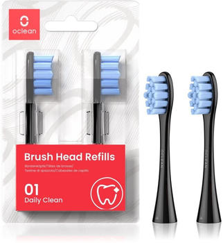 Oclean Standard Clean Brush Head Refill schwarz (2 Stk.)