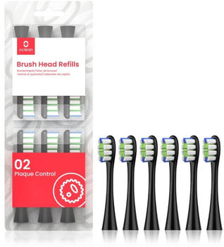 Oclean Brush Head Plaque Control schwarz (6 Stk.)