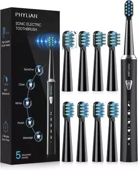 Phylian Sonic Electric Toothbrush black (HH06007)