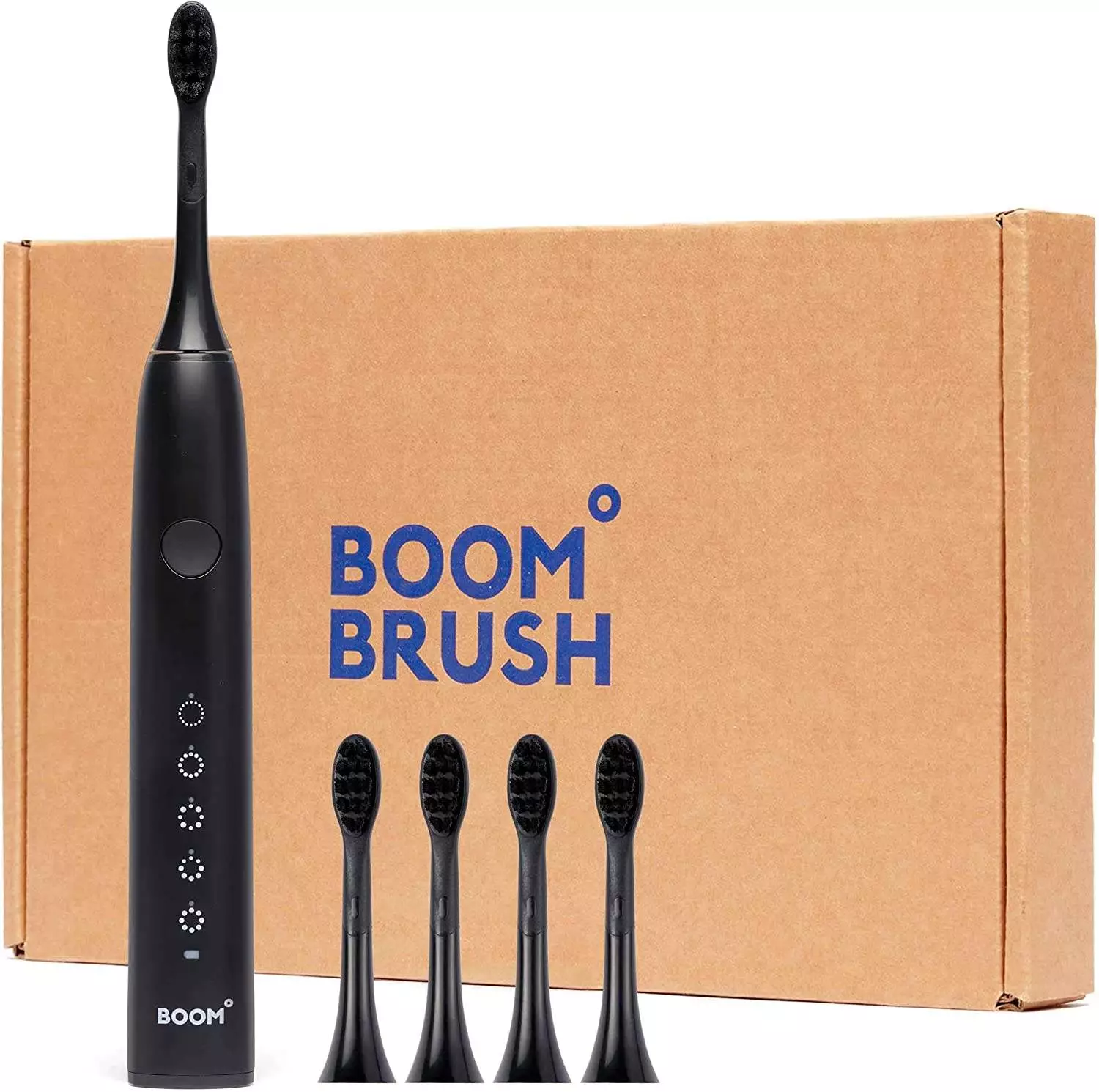 Boombrush Kit 6-teilig schwarz Test Schallzahnbrste  90/100 (sehr gut)