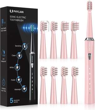 Phylian Sonic Electric Toothbrush pink
