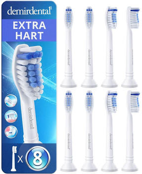Demirdental Xtra Clean Hart Ersatzbürsten weiß (8 Stk.)