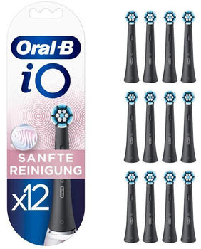 Oral-B iO Sanfte Reinigung Aufsteckbürsten schwarz (12 Stk.)