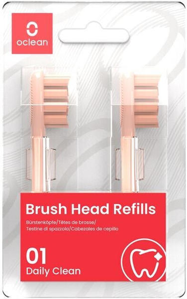 Oclean Standard Clean Brush Head Refill soft rosa (2 Stk.)