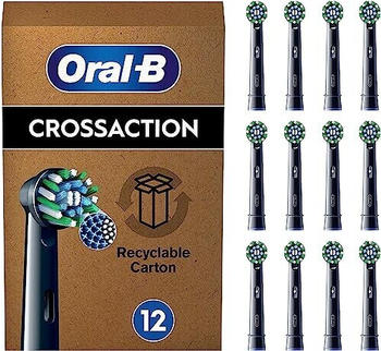 Oral-B Pro CrossAction Aufsteckbürsten schwarz (12 Stk.)
