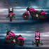 HomCom Elektromotorrad mit 2 abnehmbaren Stützrädern 76L x 42B x 57H cm pink