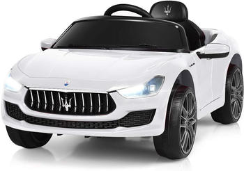 Costway 12V Maserati Kinderauto mit 2,4G-Fernbedienung weiß