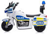 Chipolino Kinder Elektromotorrad Police 3 Räder Scheinwerfer Musikfunktion weiß