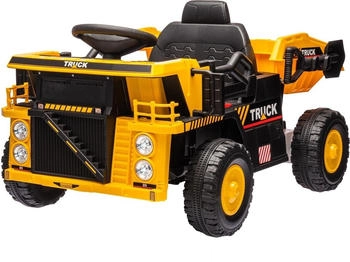 AIYAPLAY Elektrischer Traktor mit Schaufel, 12 V (370-350) Gelb
