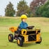 AIYAPLAY Elektrischer Traktor mit Schaufel, 12 V (370-350) Gelb