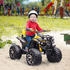 HomCom Elektro-Quad Kinder Elektro ATV Kinderwagen LED Frontlicht mit MP3 USB 2 x 550 Motoren Kinder