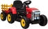 HomCom Elektrischer Traktor mit Anhänger