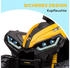 HomCom Elektro Quad für Kinder 12V mit USB-Anschluss MP3-Musikplayer gelb