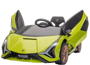 HomCom Kinderfahrzeug 12V 2 Fahrmodi Lamborghini Sian SUV grün