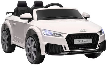 HomCom Kinder Elektroauto 12V 2,4G Fernbedienung, Musik weiß