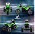 HomCom 6V Kindermotorrad mit Hupe grün