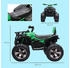 HomCom Kinderquad mit Scheinwerfer und USB-Anschluss grün