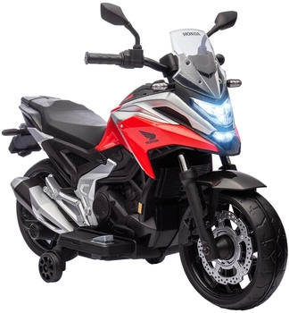 AIYAPLAY Kinder Elektro-Motorrad 12V Kindermotorrad mit MP3 USB LED-Scheinwerfer